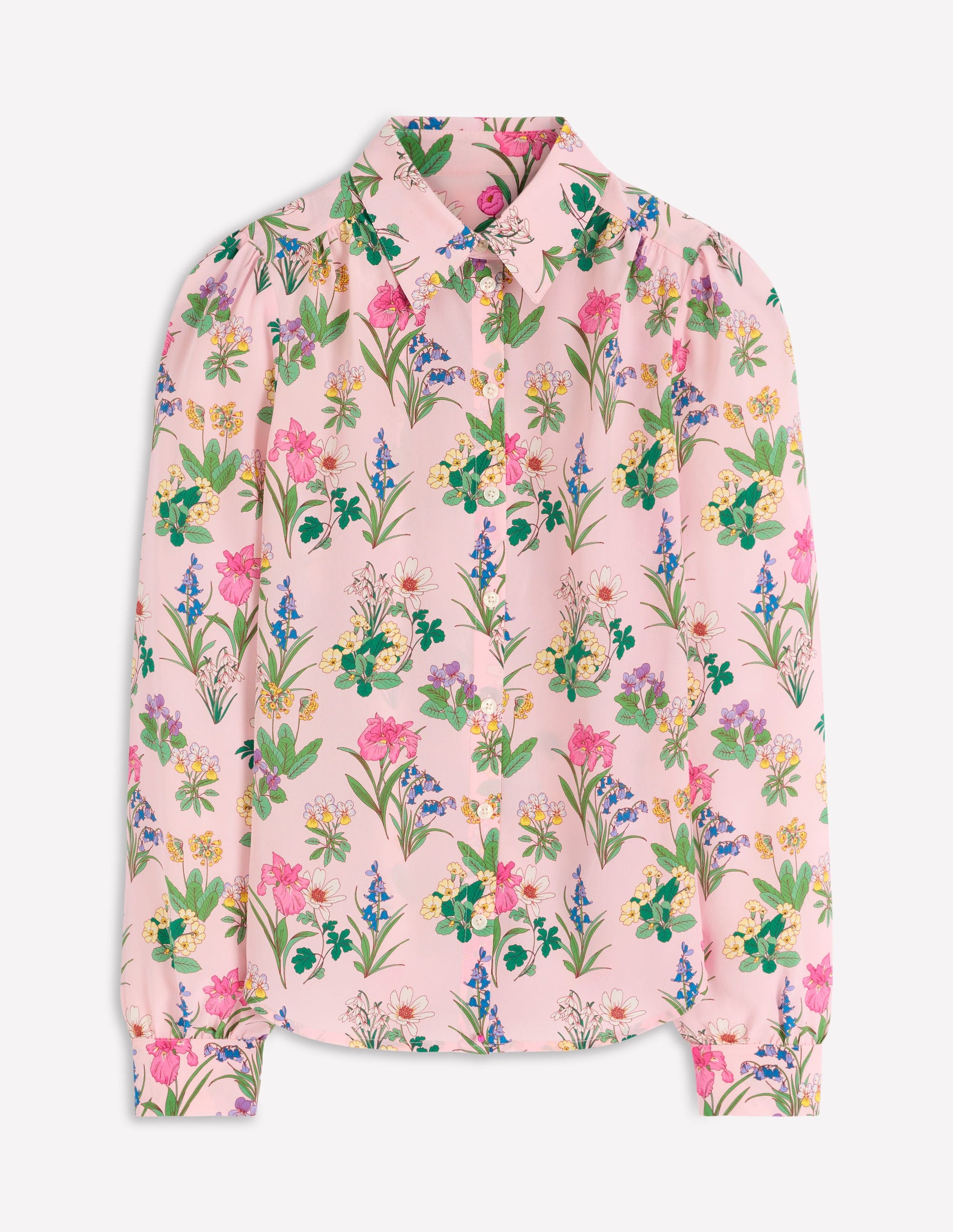 Sara Seidenhemd-Bunt, Zarte Blüten-6