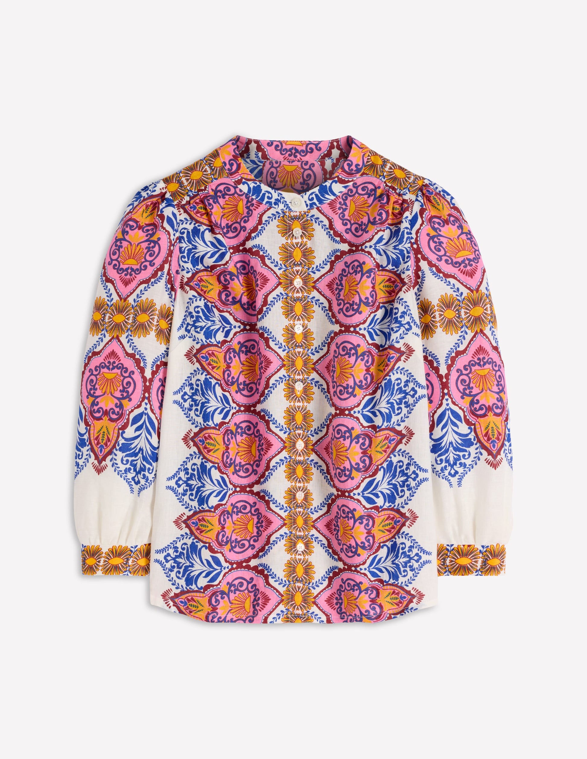 Alicia Linen Top-Multi, Ornamental Garden-6