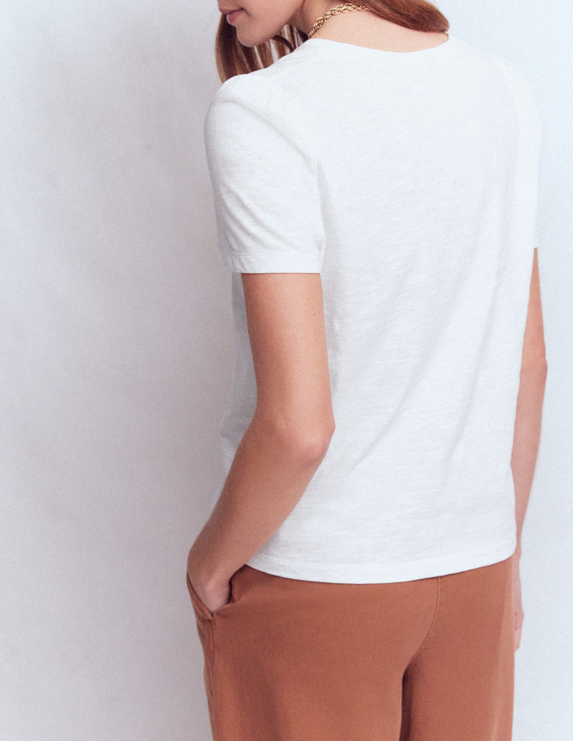 T-shirt Sophie à manches bouffantes-Blanc - Image 3