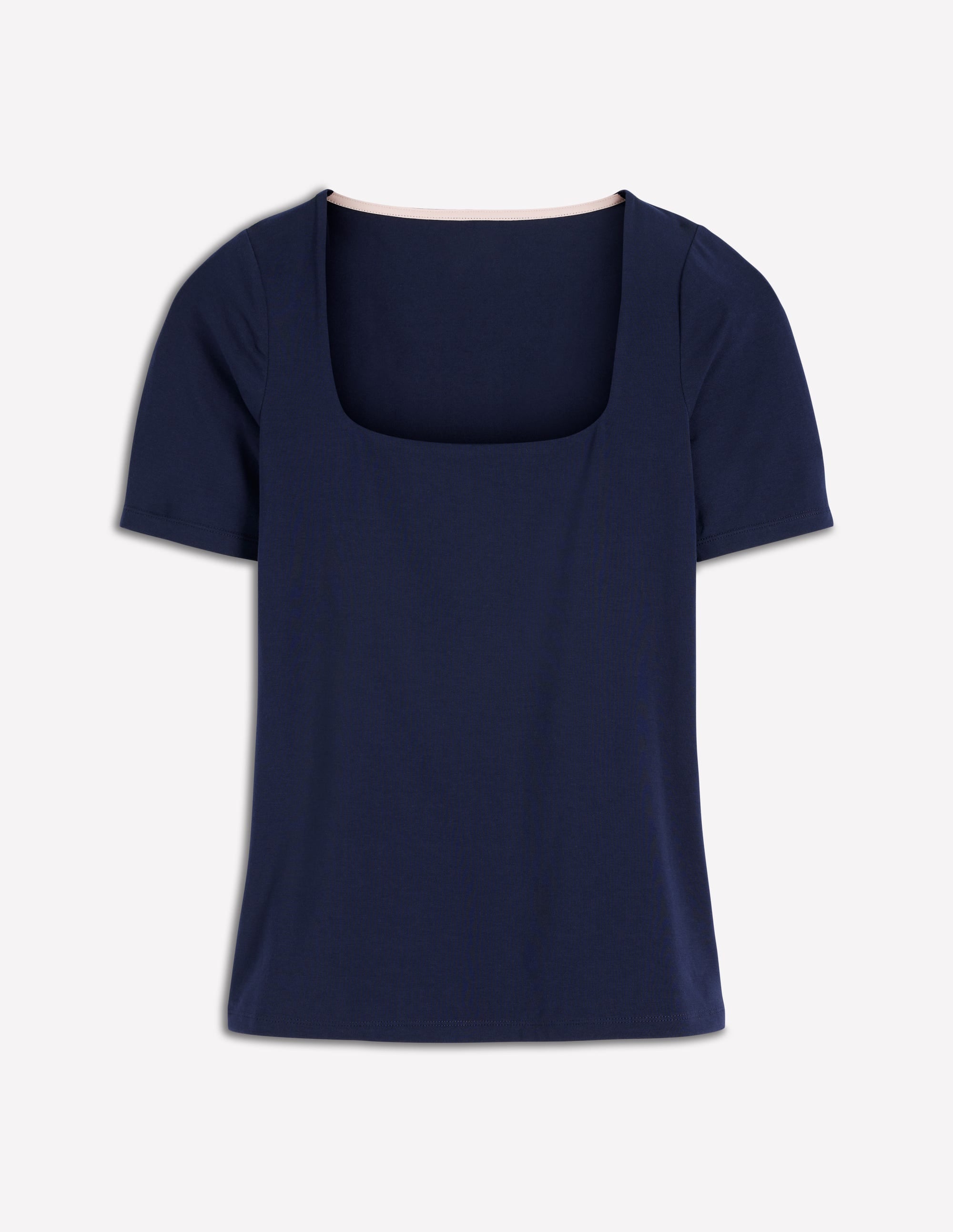 Brooke Doppellagiges T-Shirt-Marineblau - Image 5