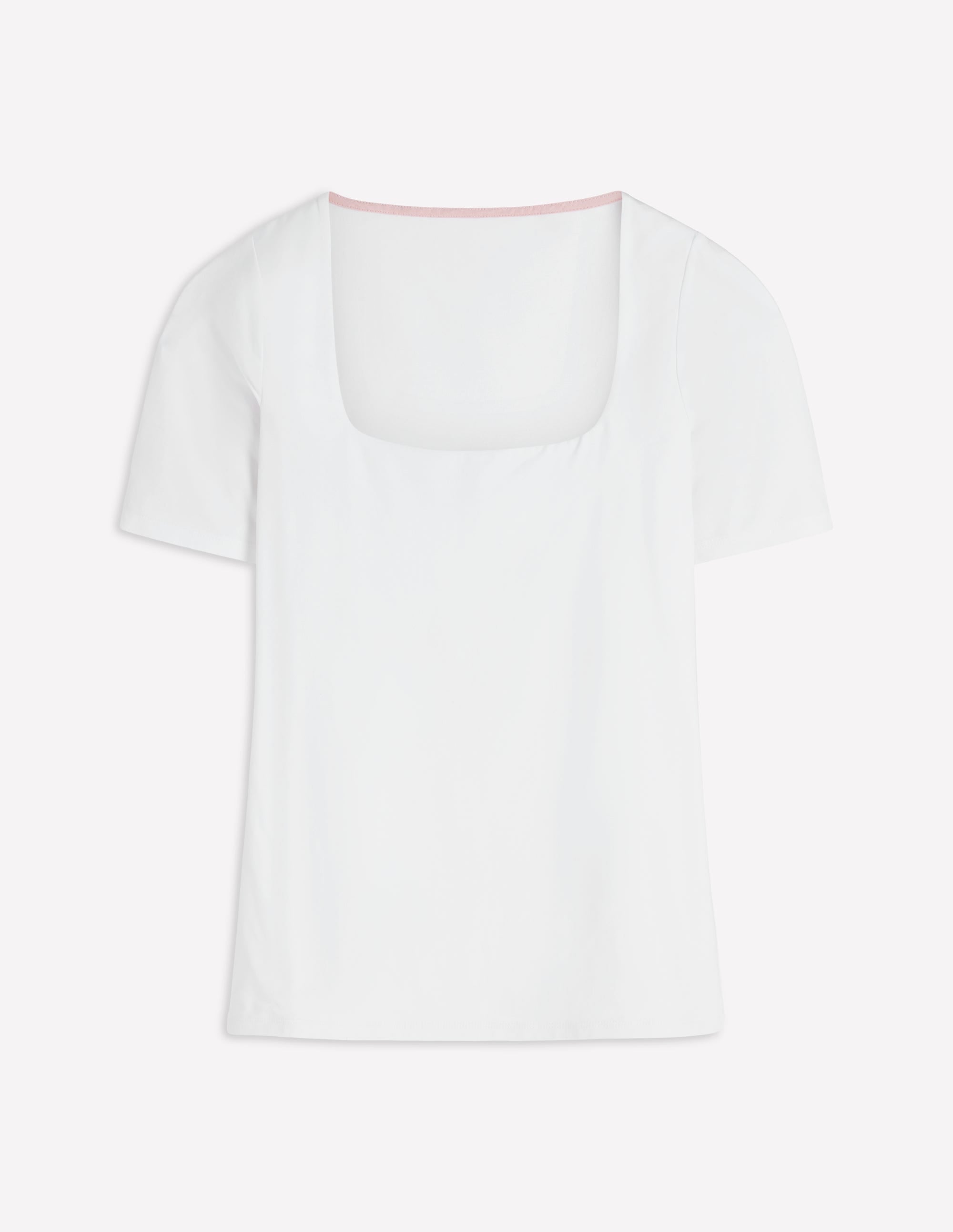 Brooke Doppellagiges T-Shirt-Weiß - Image 6