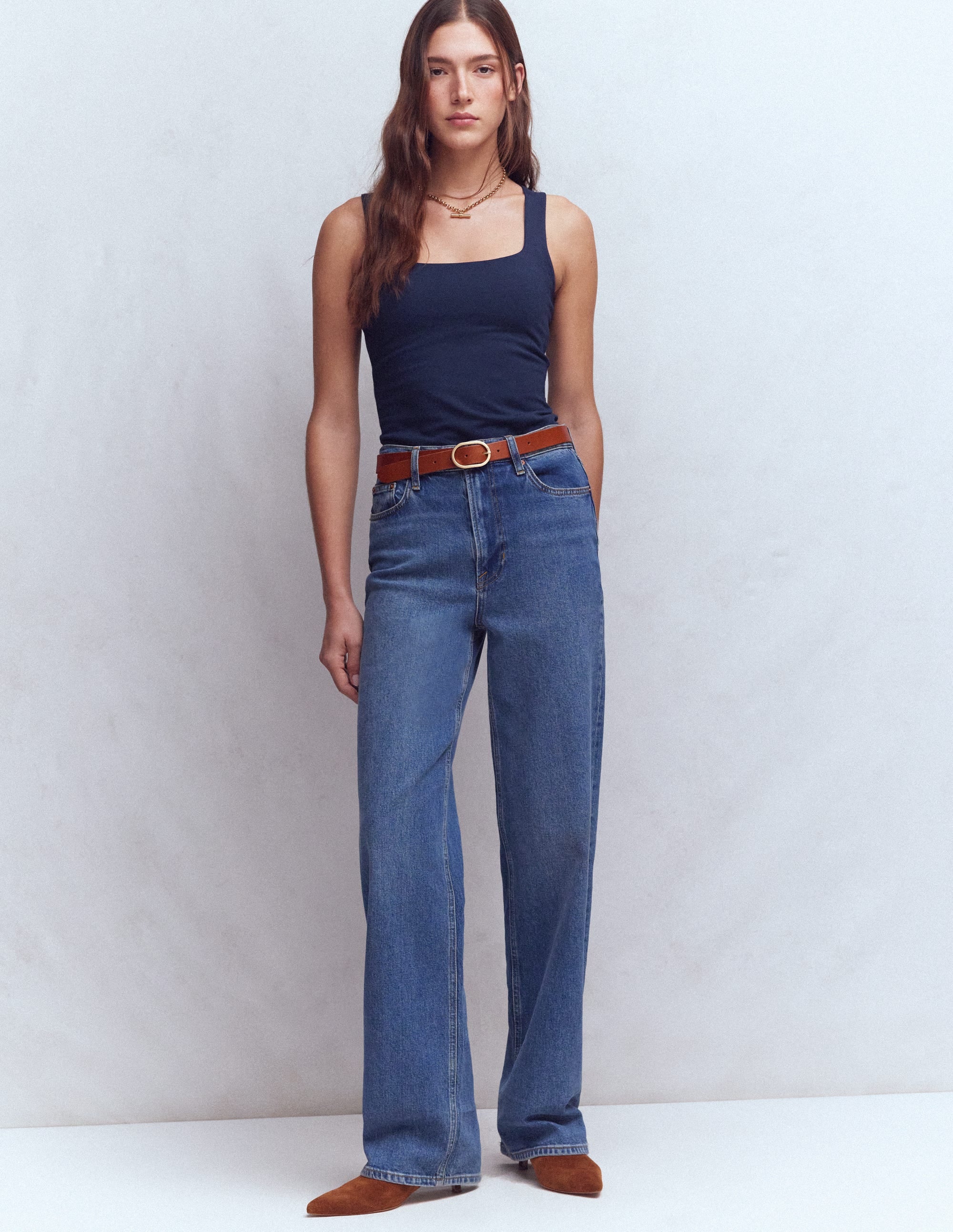 Brooke Doppellagiges Top-Marineblau - Image 4