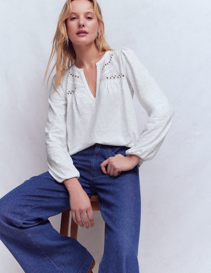 Boho-Oberteil mit Passe-Weiß-4