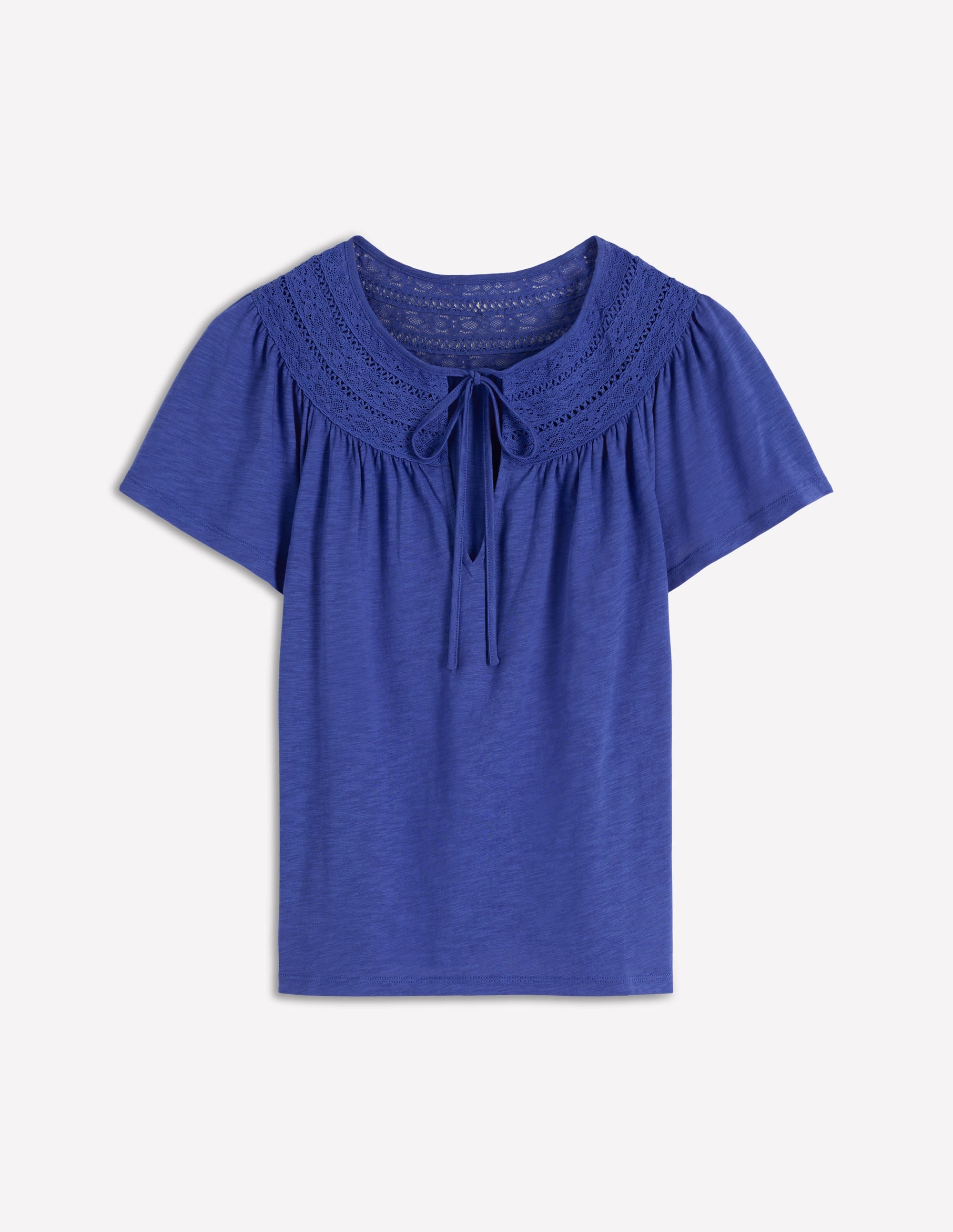 T-shirt Edi à détails-Beaucoup blue - Image 7