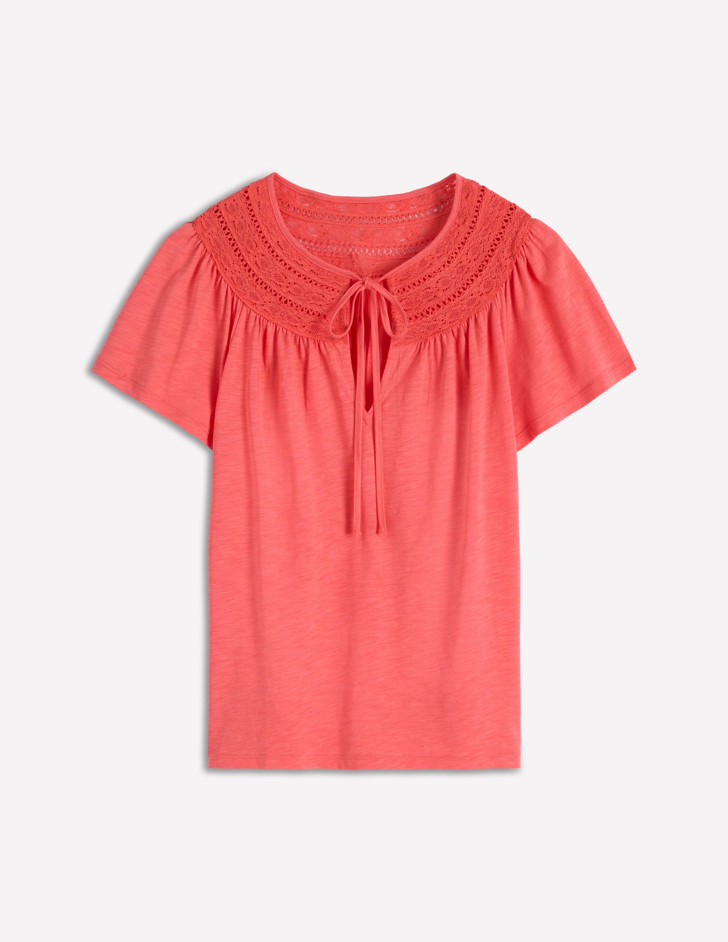 Edi T-Shirt mit Besatz-Porzellan Rose