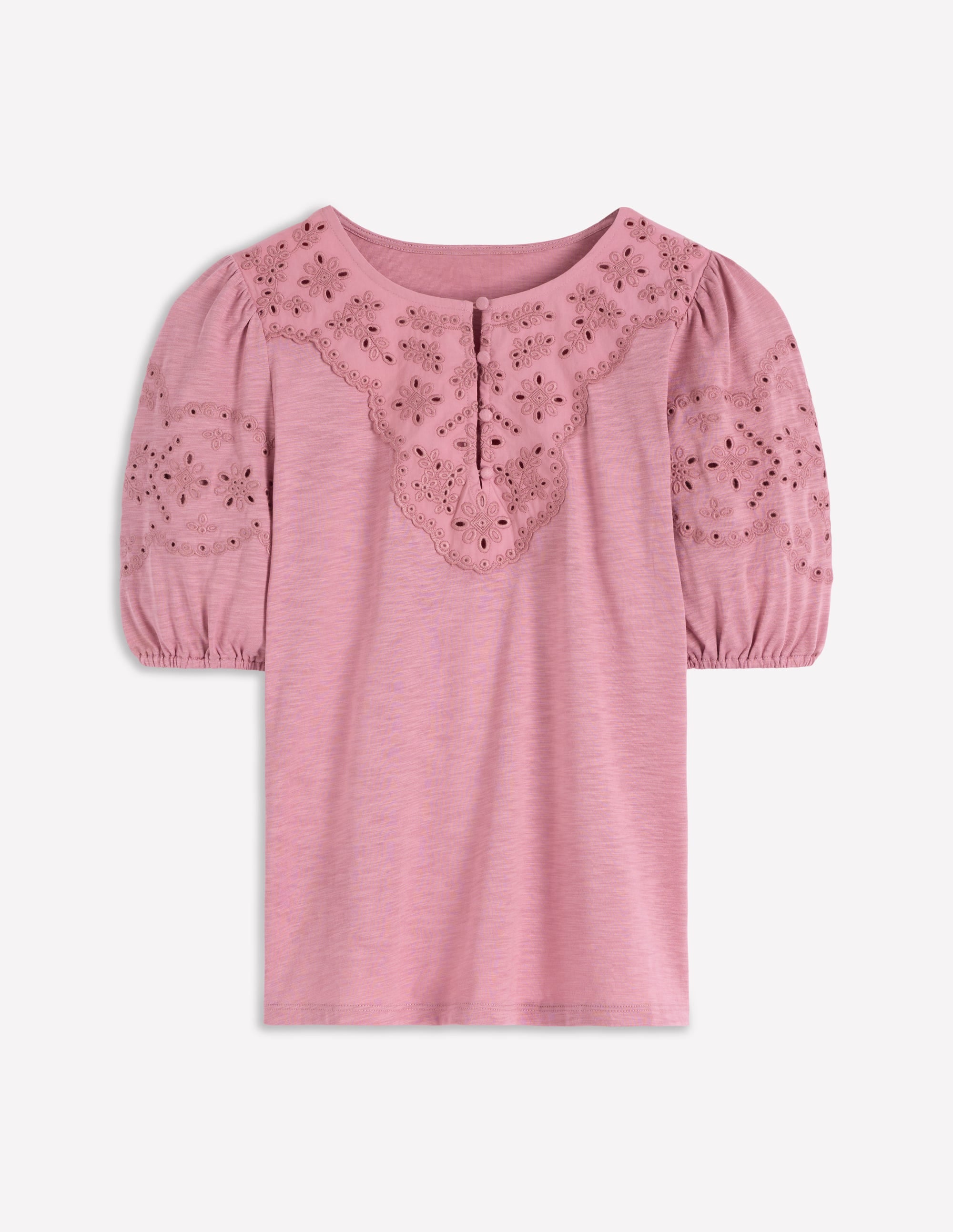 Top Ada à broderie anglaise-Lilas - Image 5