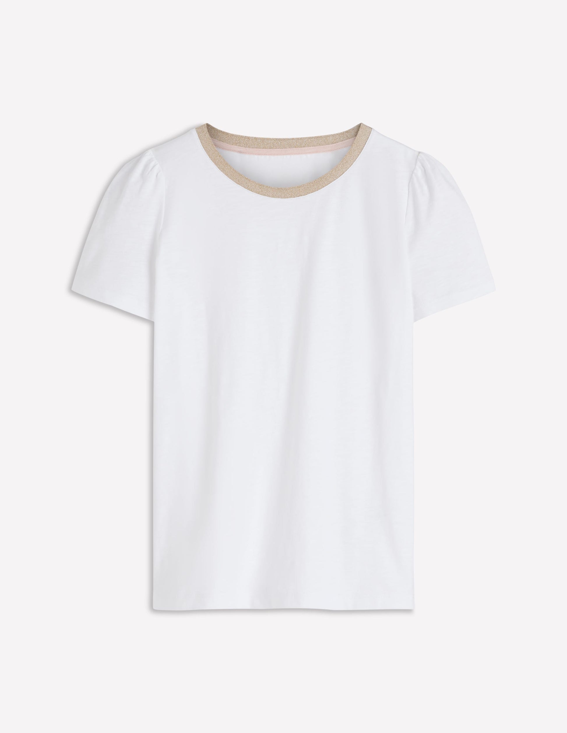 T-Shirt mit Metallic-Besatz-Weiß-5