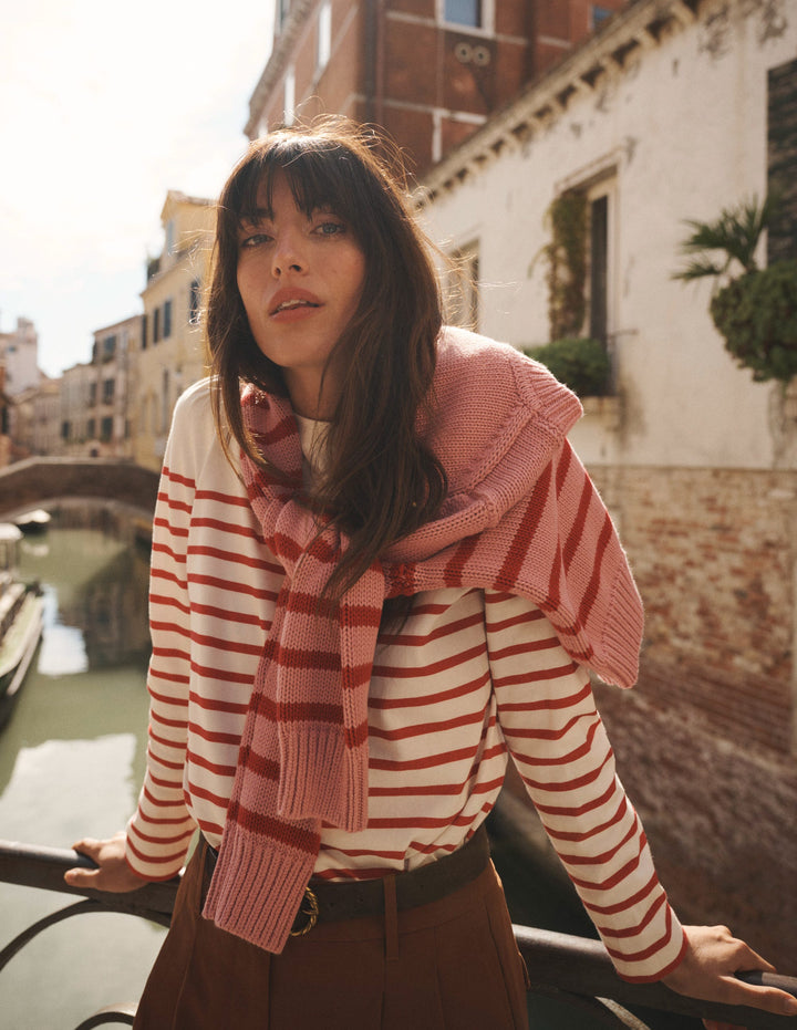 Marinière à épaules boutonnées-Lait de coco et salsa