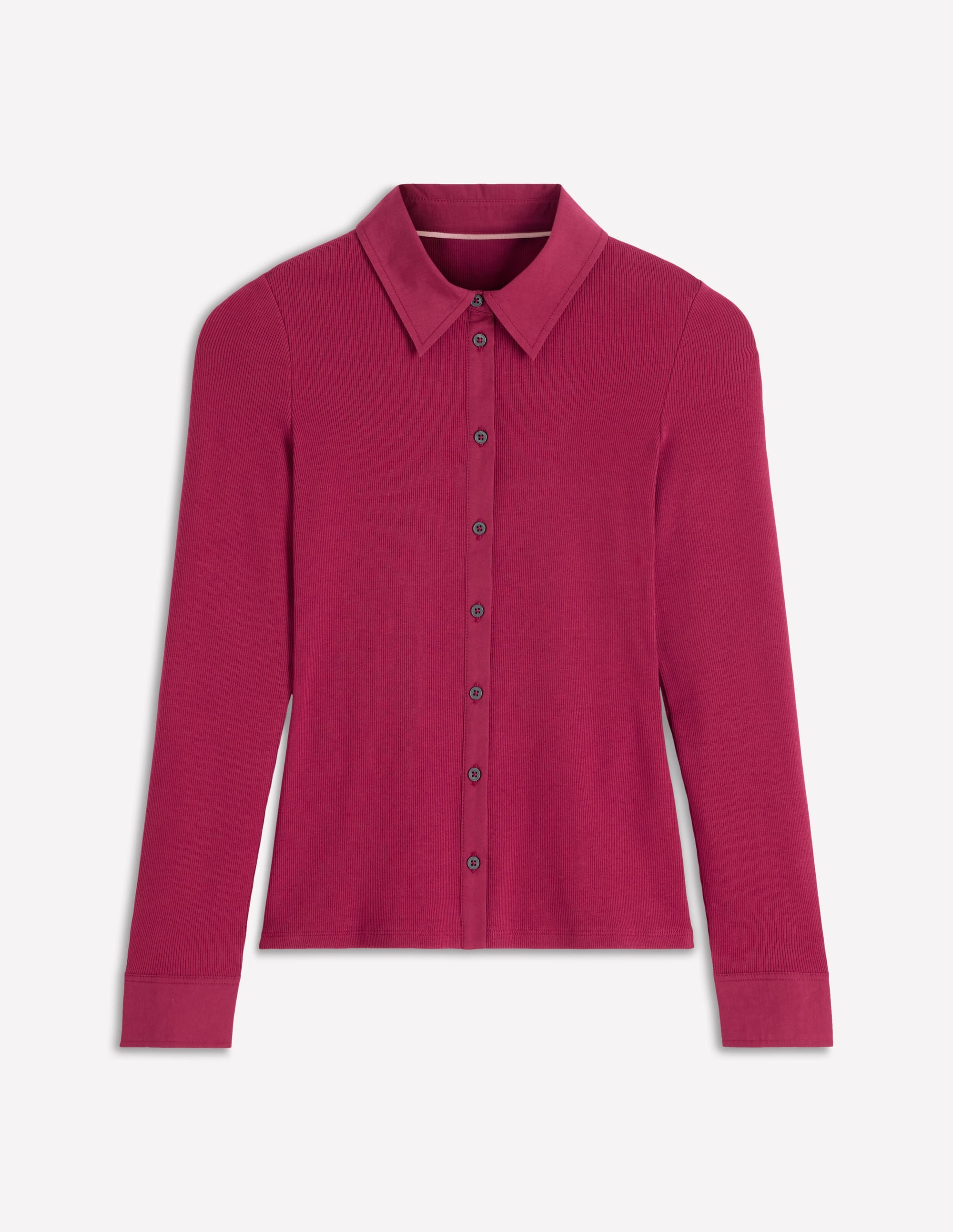 Top boutonné à col-Rouge rubis - Image 6
