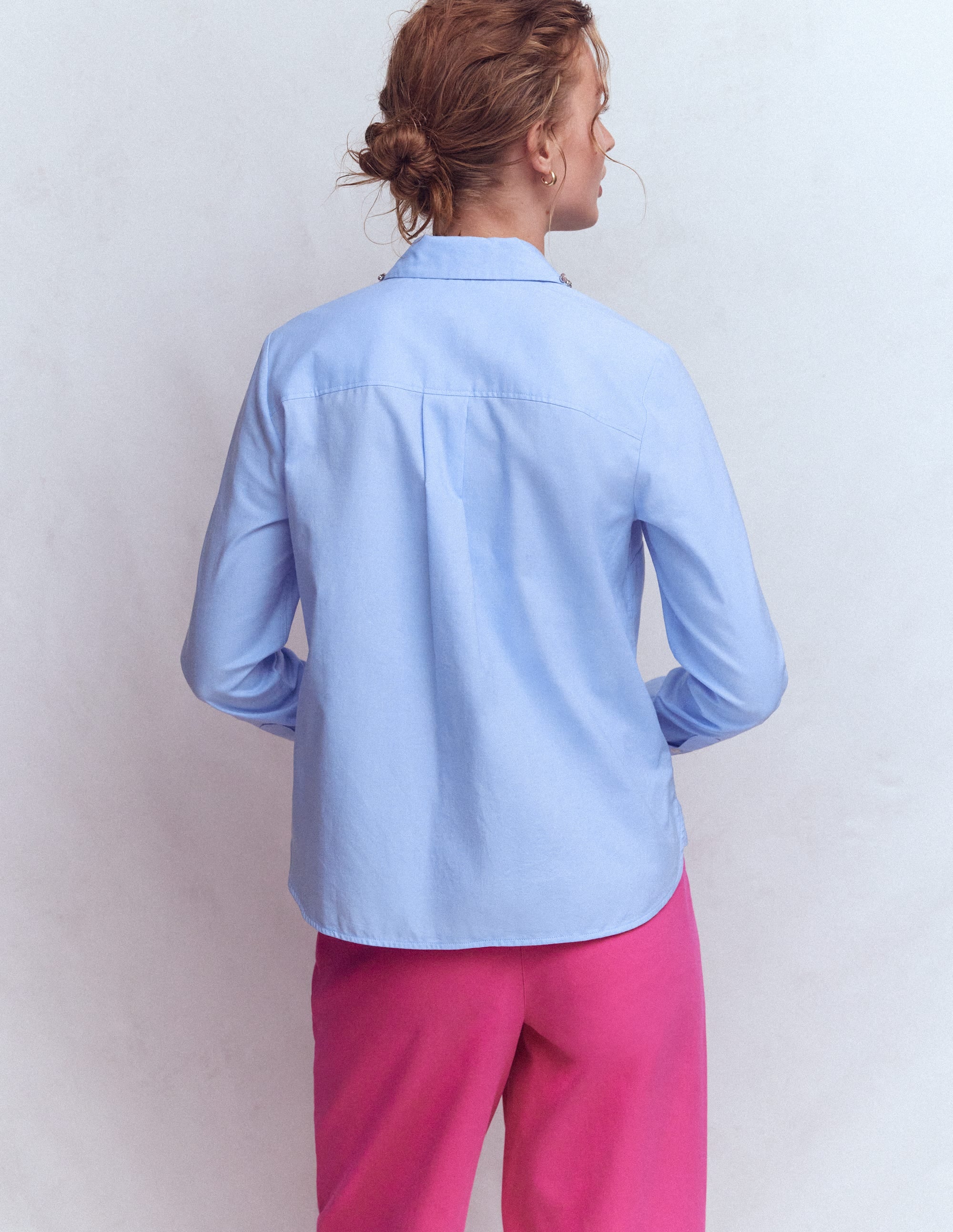 Sienna Hemd mit Besatz-OXFORDBLAU, VERZIERTER KRAGEN - Image 3