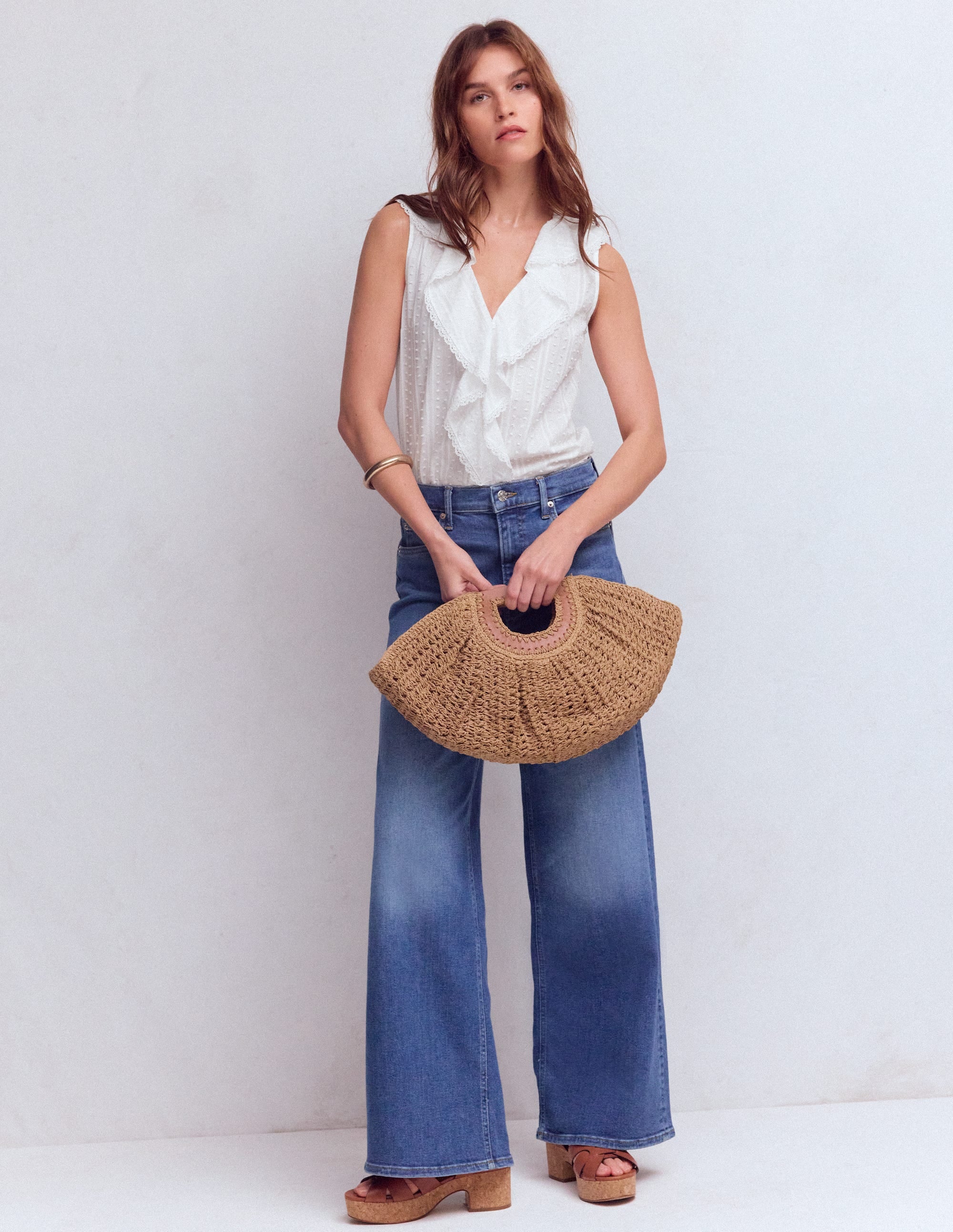 Eliza Sleeveless Top-White - Image 5