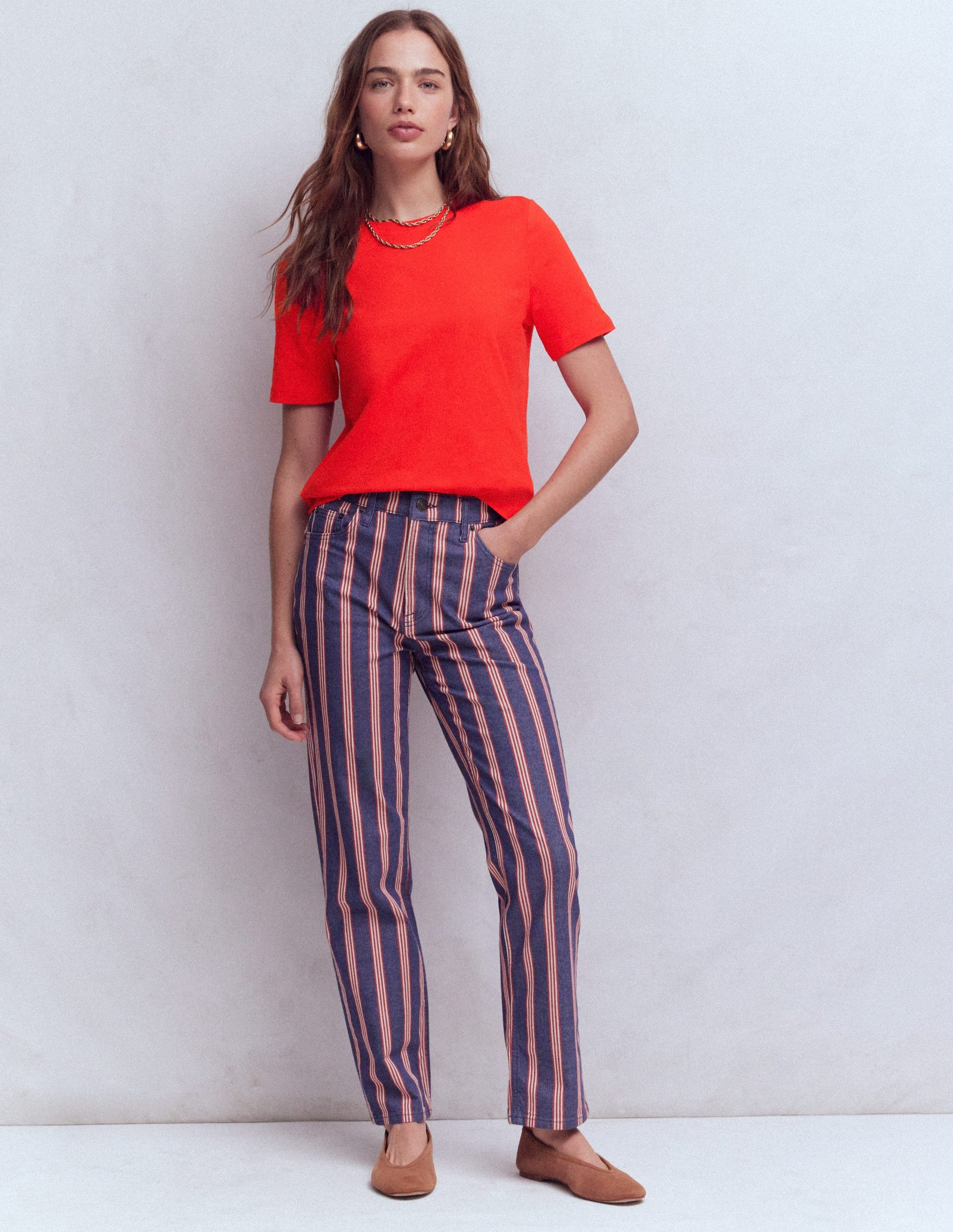 T-shirt en coton-ROUGE-4