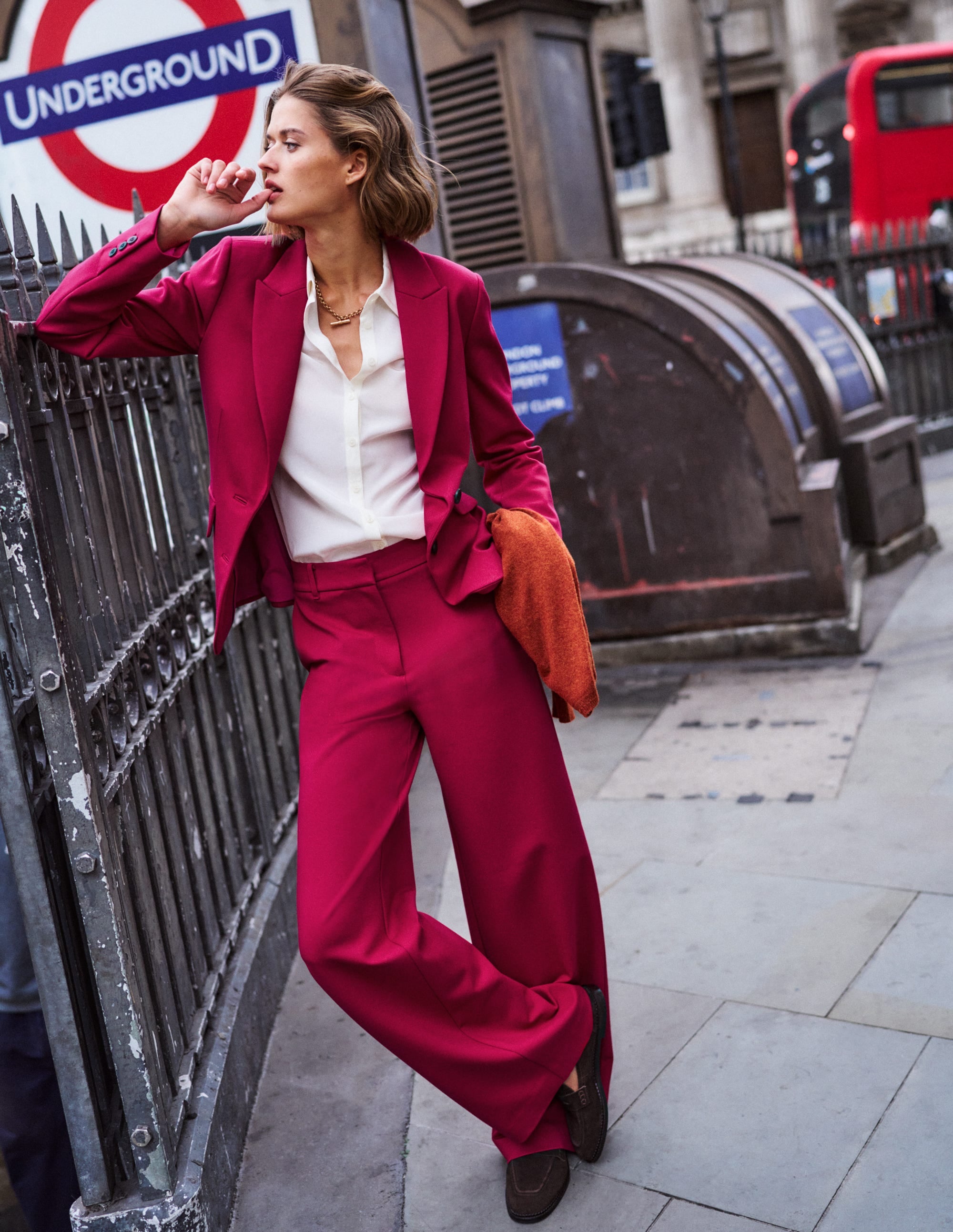 Marylebone Ponte-Blazer-Granatapfel - Image 5