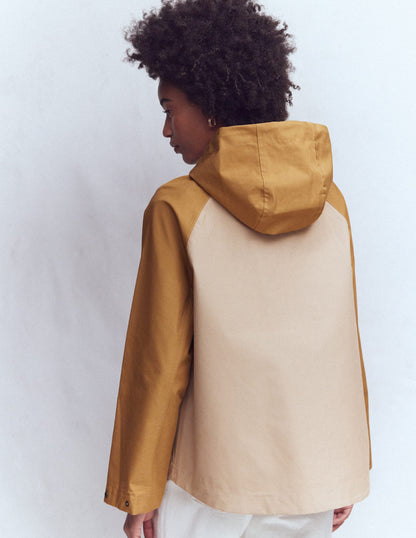 Leichter Regenmantel-Beige-4