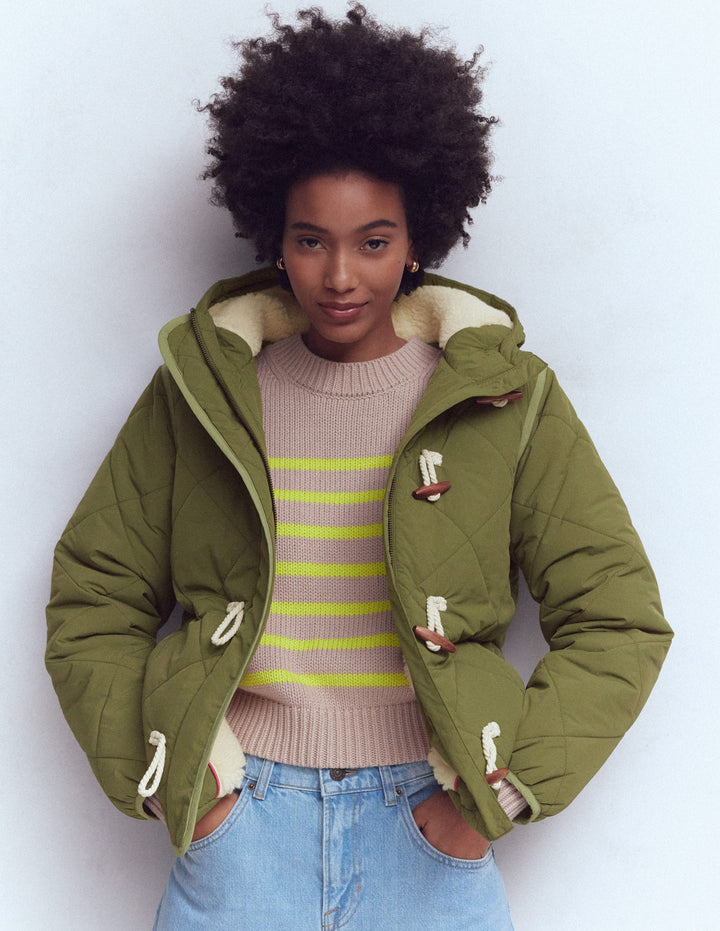 Gesteppter Duffle-Parka-GRÜN