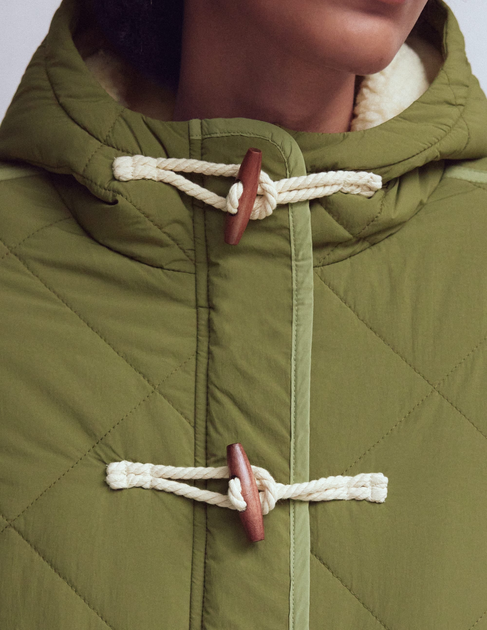 Duffle Quilted Parka-Green - Image 2