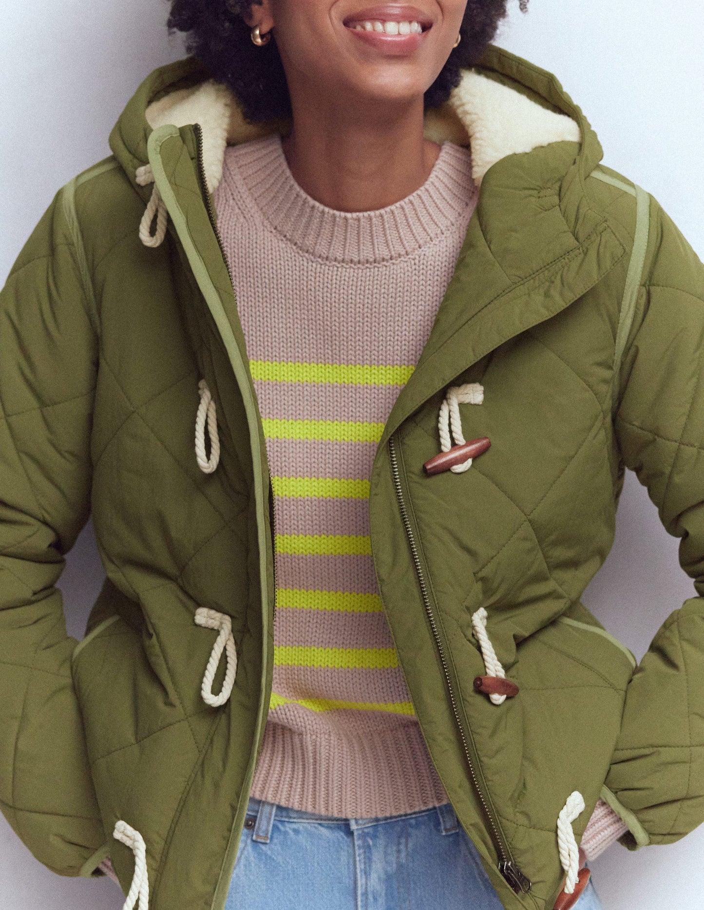 Gesteppter Duffle-Parka-GRÜN