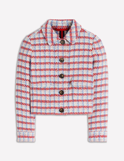 Lisburn Patch Pocket Jacket-Pink Textured-5