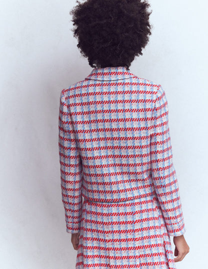 Lisburn Patch Pocket Jacket-Pink Textured-3