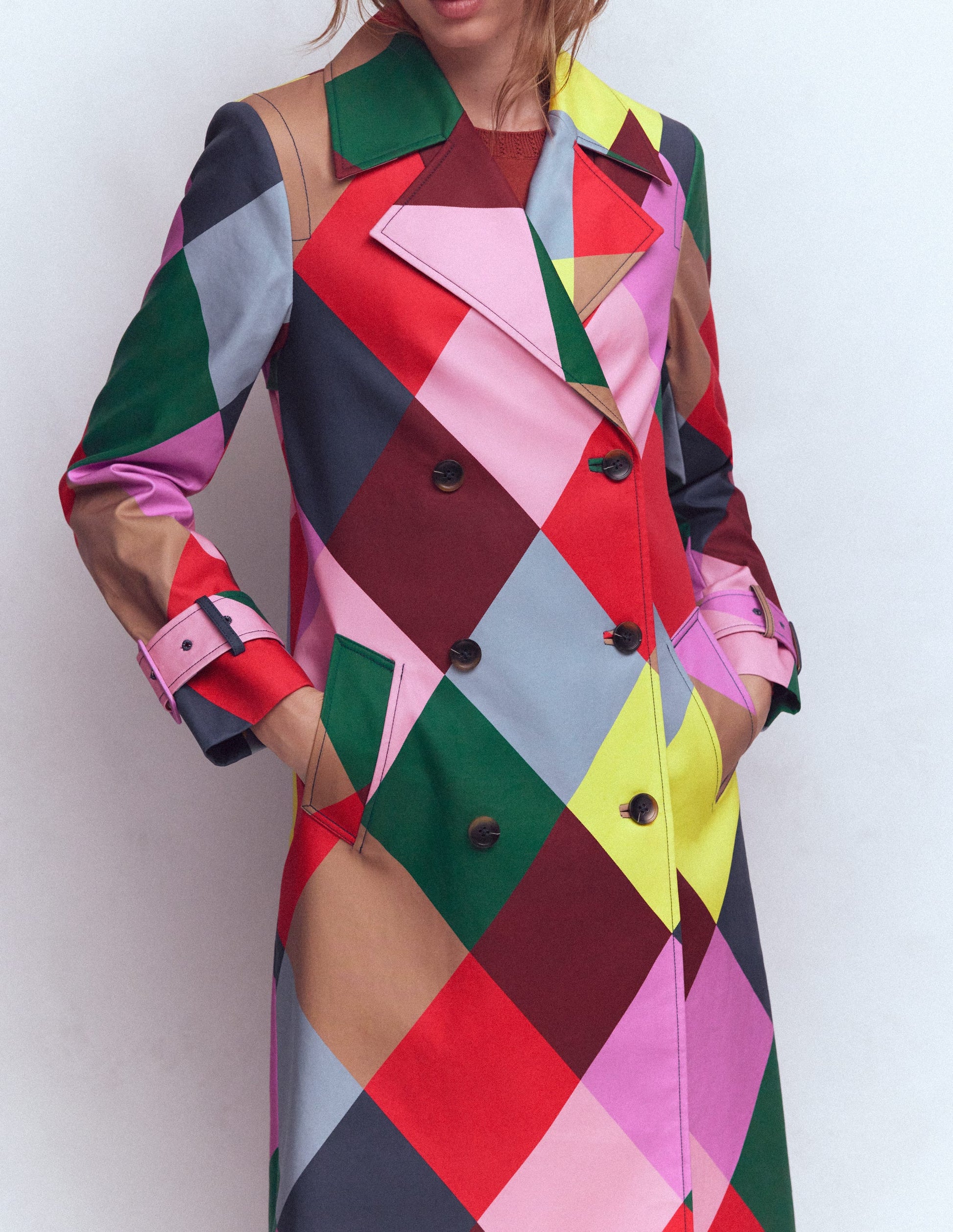 Trench croisé-Losanges géants multi-3