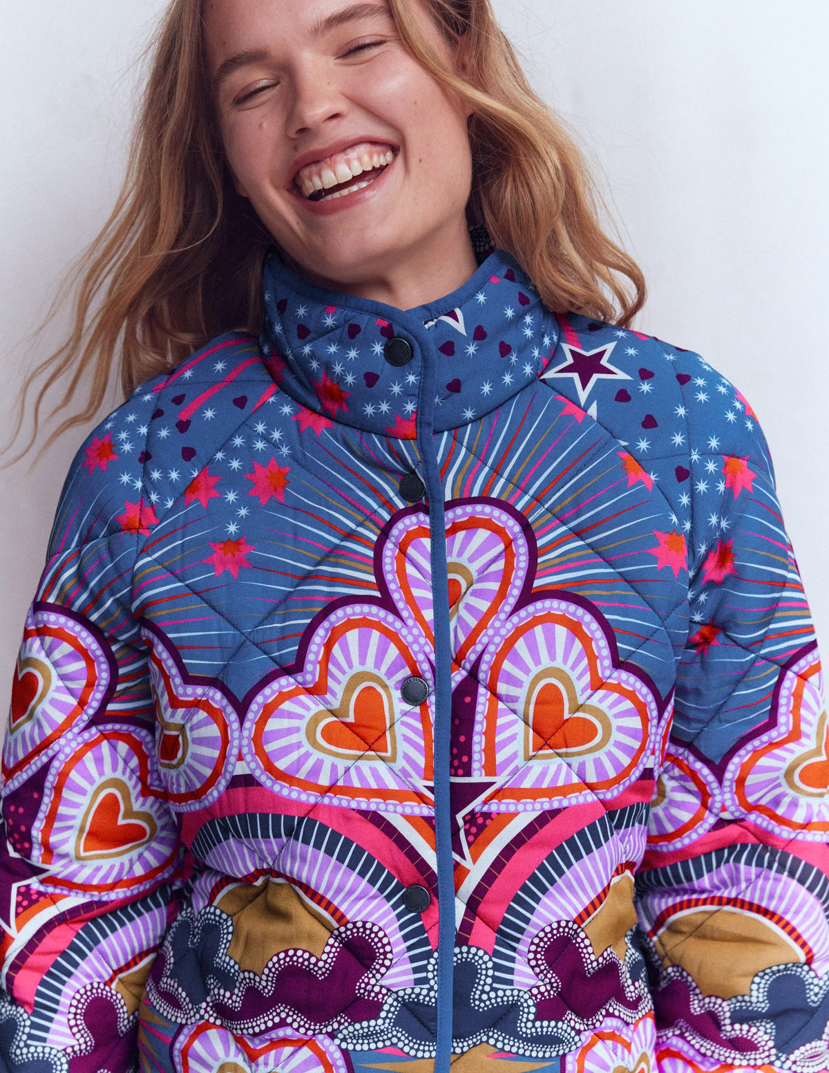 Bedruckte Steppjacke-Bunt, Gesprächsstoff - Image 2