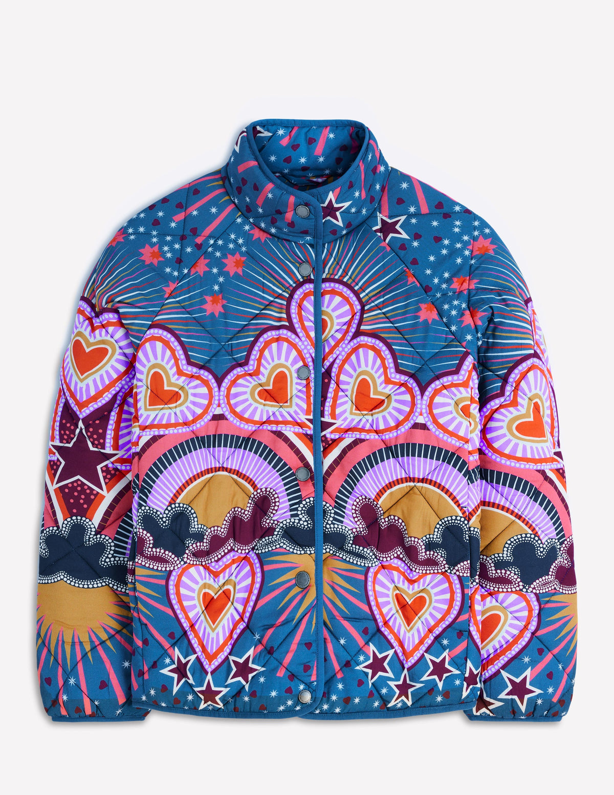 Bedruckte Steppjacke-Bunt, Gesprächsstoff - Image 5