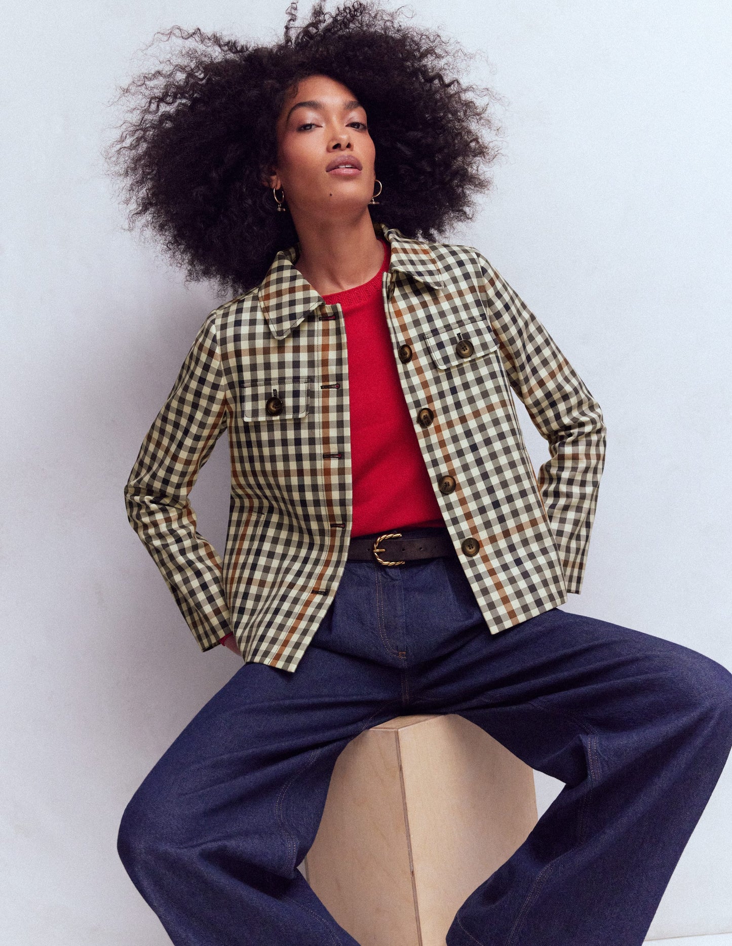 Imperméable Gloucester-Vichy multi gris, marron