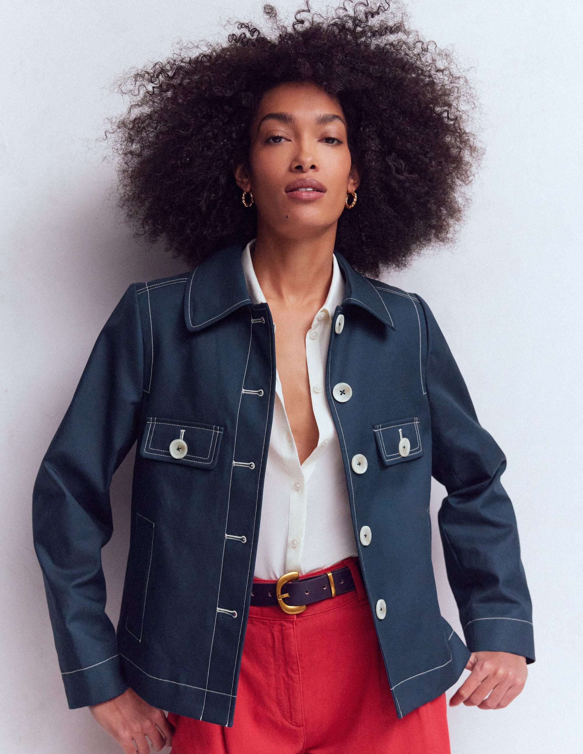 Gloucester Trenchcoat-Marineblau - Image 1
