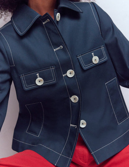 Gloucester Trenchcoat-Marineblau-2