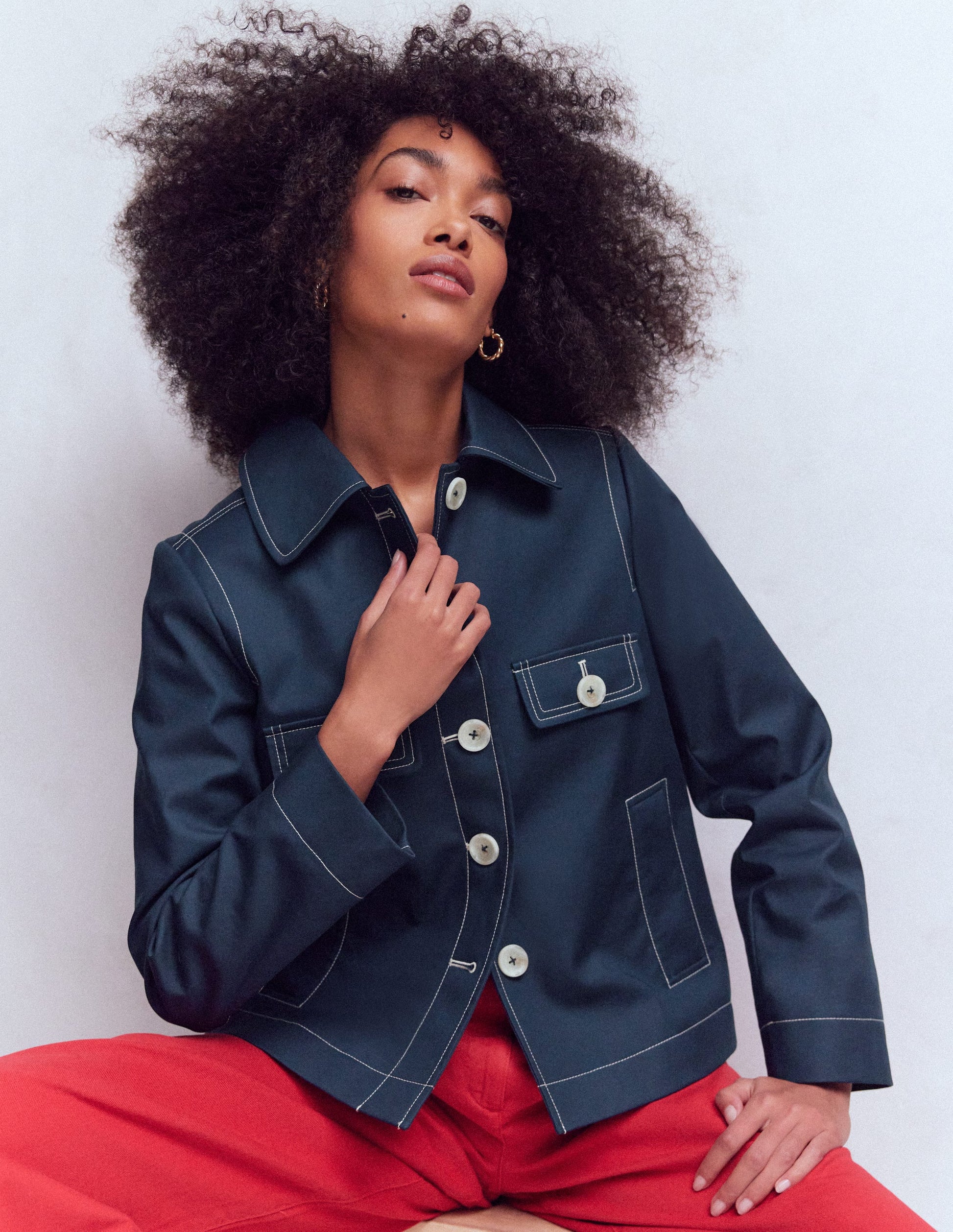 Gloucester Trenchcoat-Marineblau-4