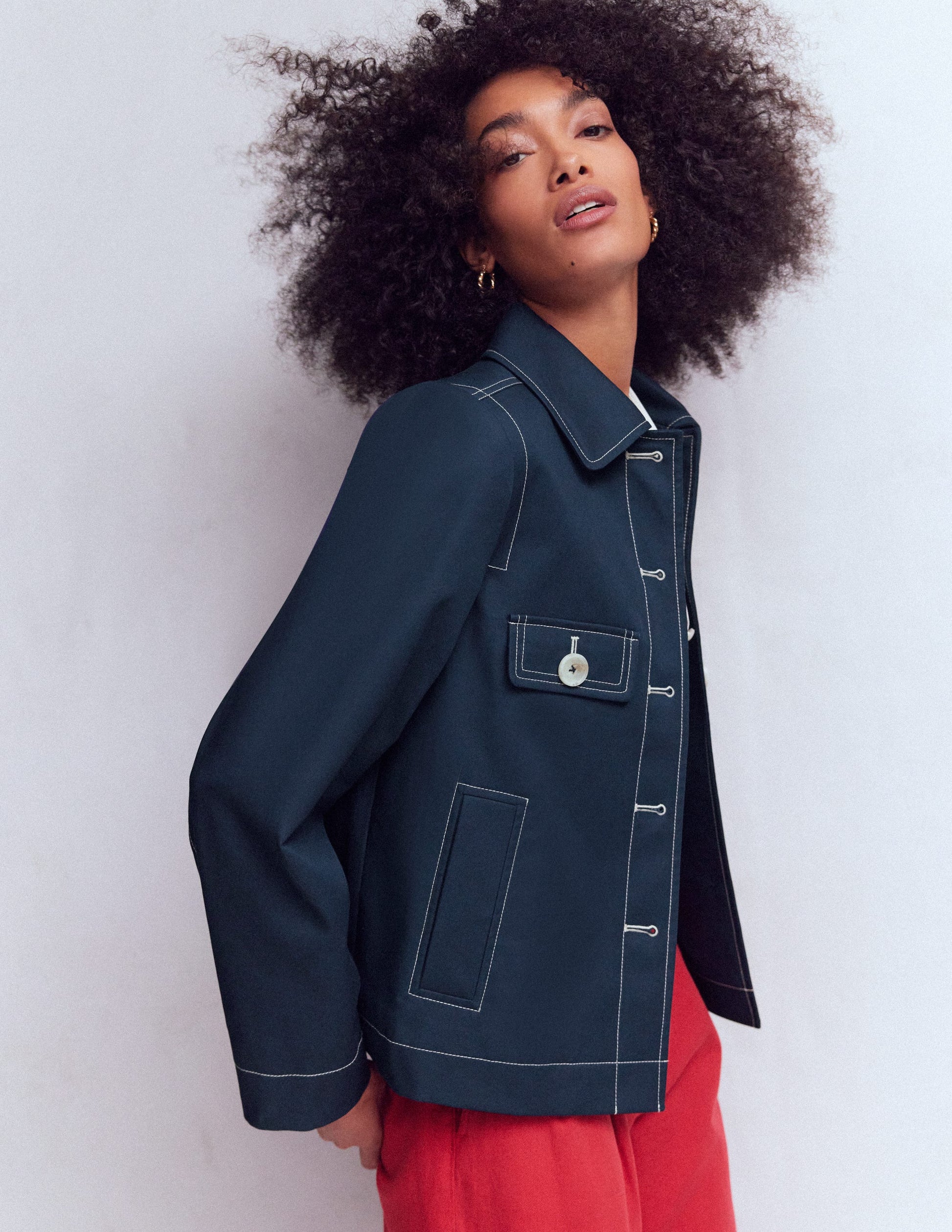 Gloucester Trenchcoat-Marineblau-5