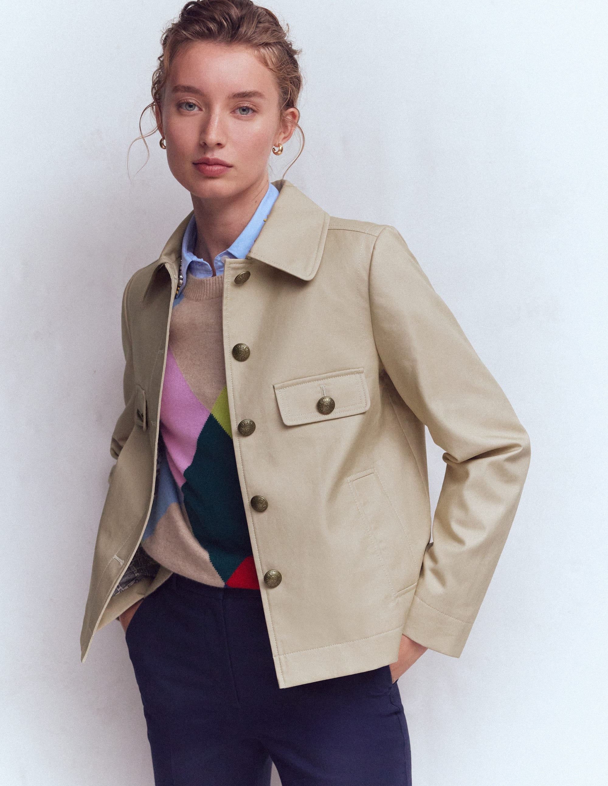 Gloucester Trenchcoat-Cappuccino - Image 1