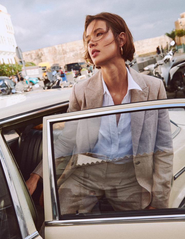 Woodbridge Leinenblazer-Amphore, Chambray