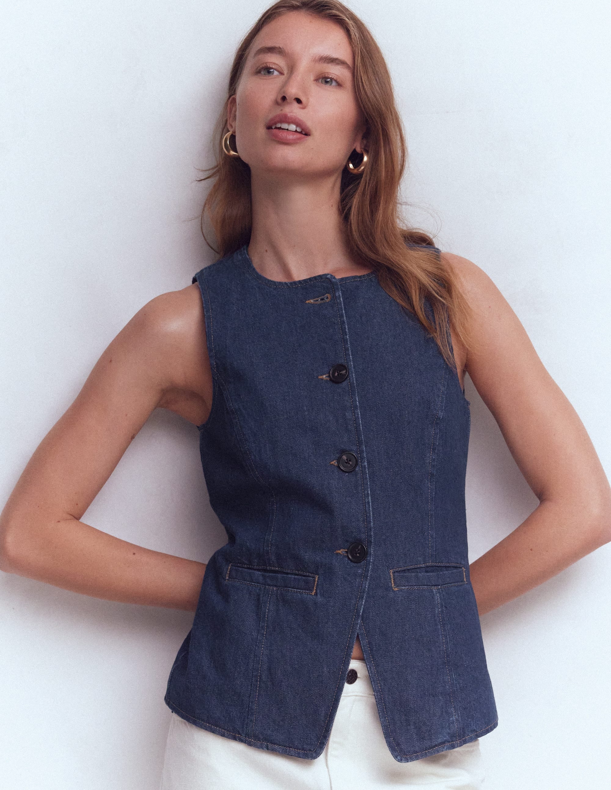 Jeansweste-Indigoblau, Denim - Image 4