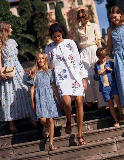 Langer Mantel mit Stickerei-Naturweiß, Stickerei-2