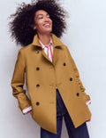 Ausgestellter Trenchcoat mit Herz-Haselnussbraun