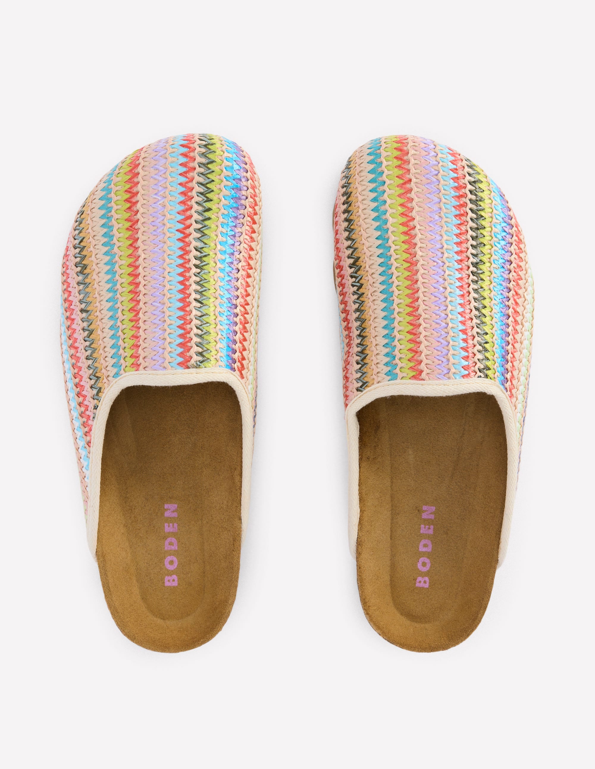 Sabots colourblock Lyla-Tissage multicolore - Image 5