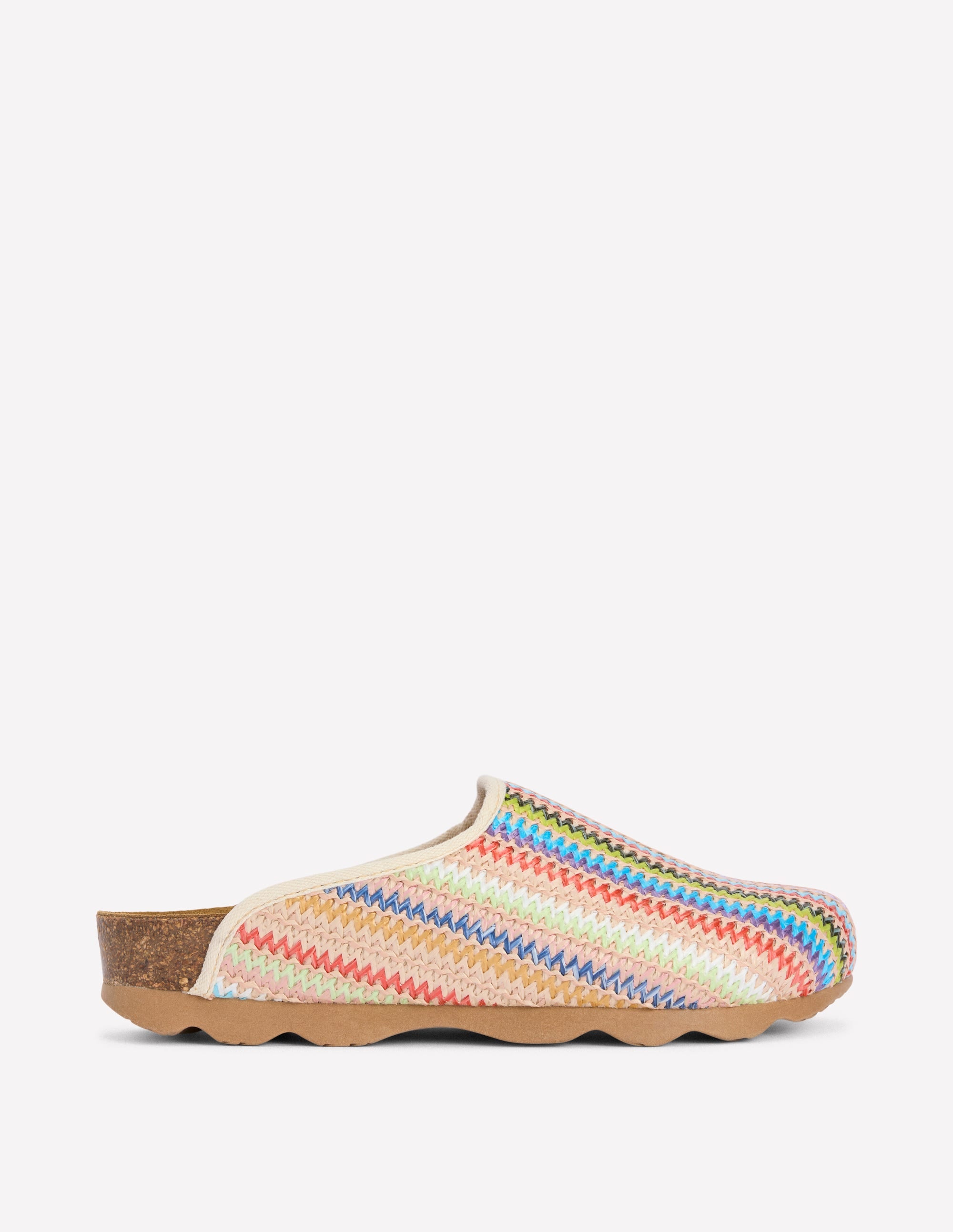 Sabots colourblock Lyla-Tissage multicolore - Image 1