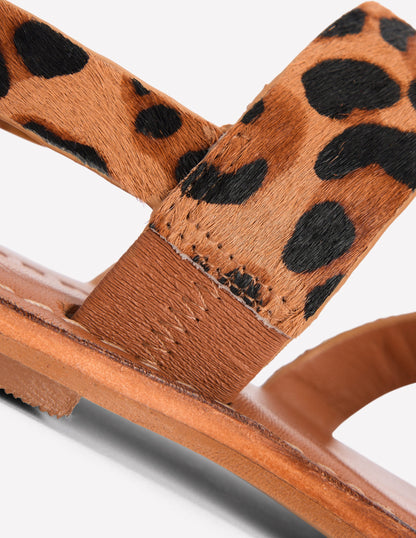 Asymmetrische Sandalen-Mohair, Leopardenmuster-4