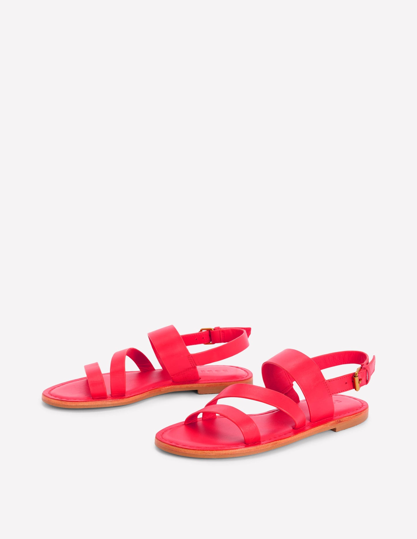 Sandales asymétriques-ROUGE