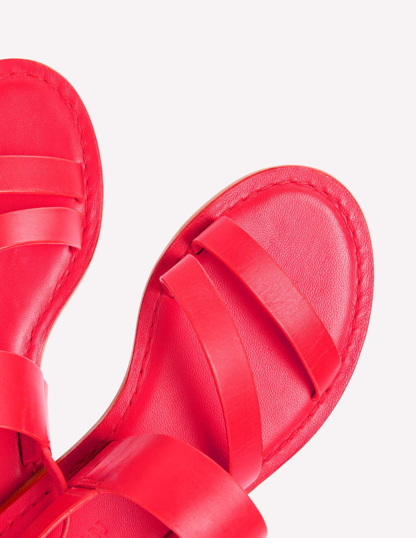 Sandales asymétriques-ROUGE