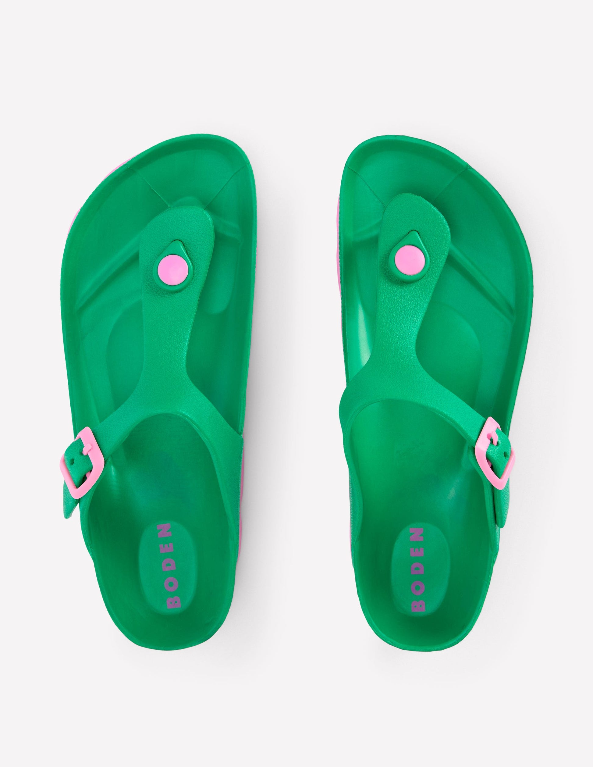 Tongs Lyla-Vert/rose-5