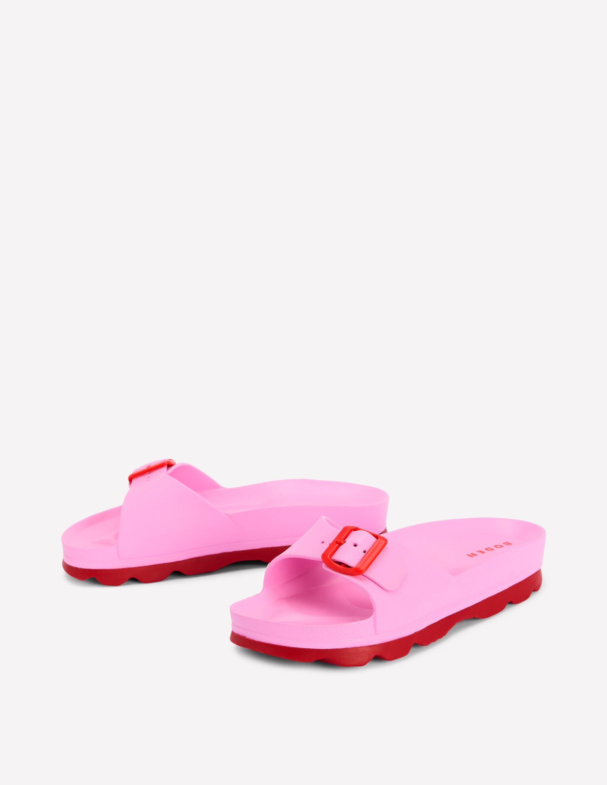 Lyla Pantoletten mit Schnalle-Pink/Rot - Image 3