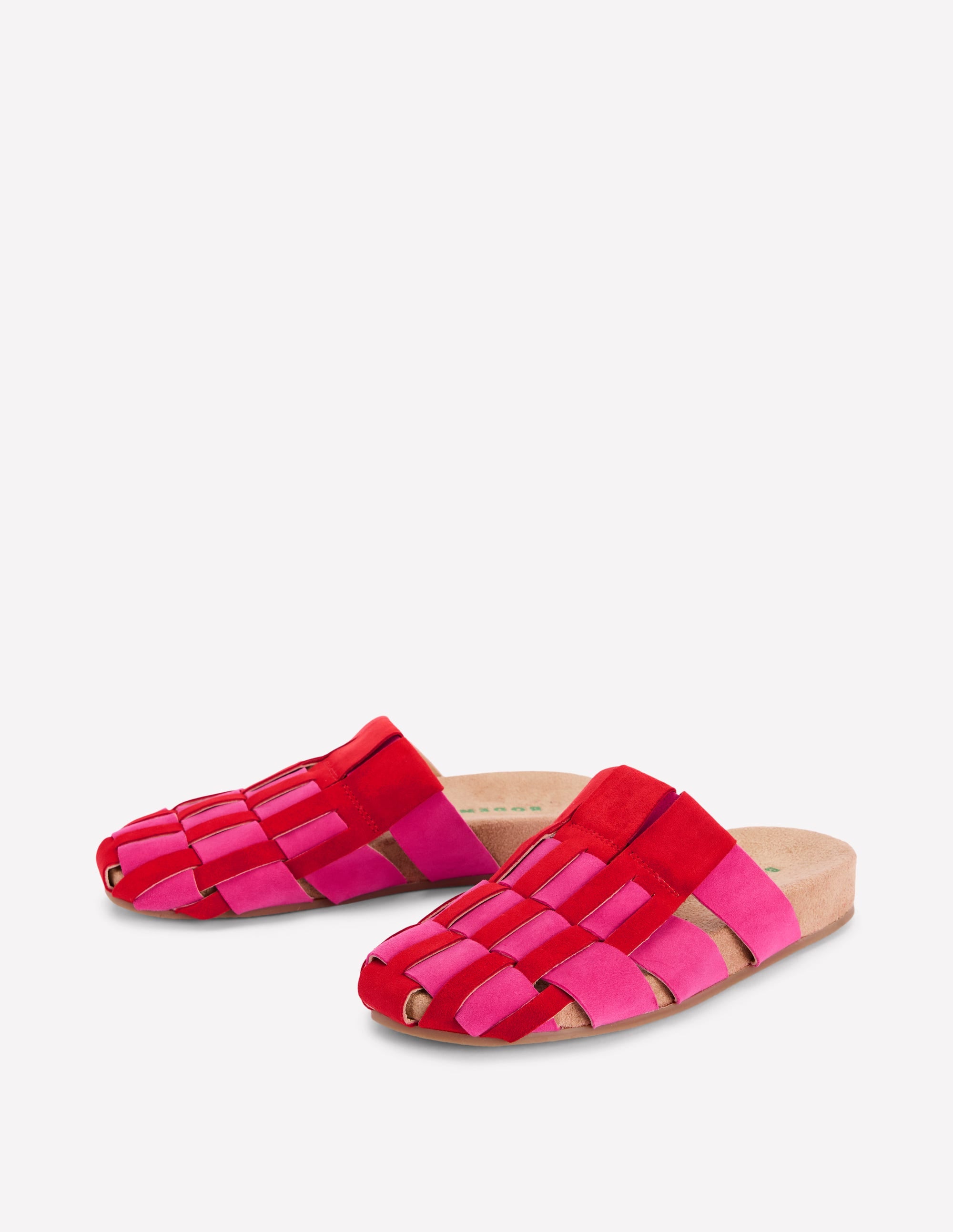 Loretta Riemen-Clogs-Pink/Rot - Image 3