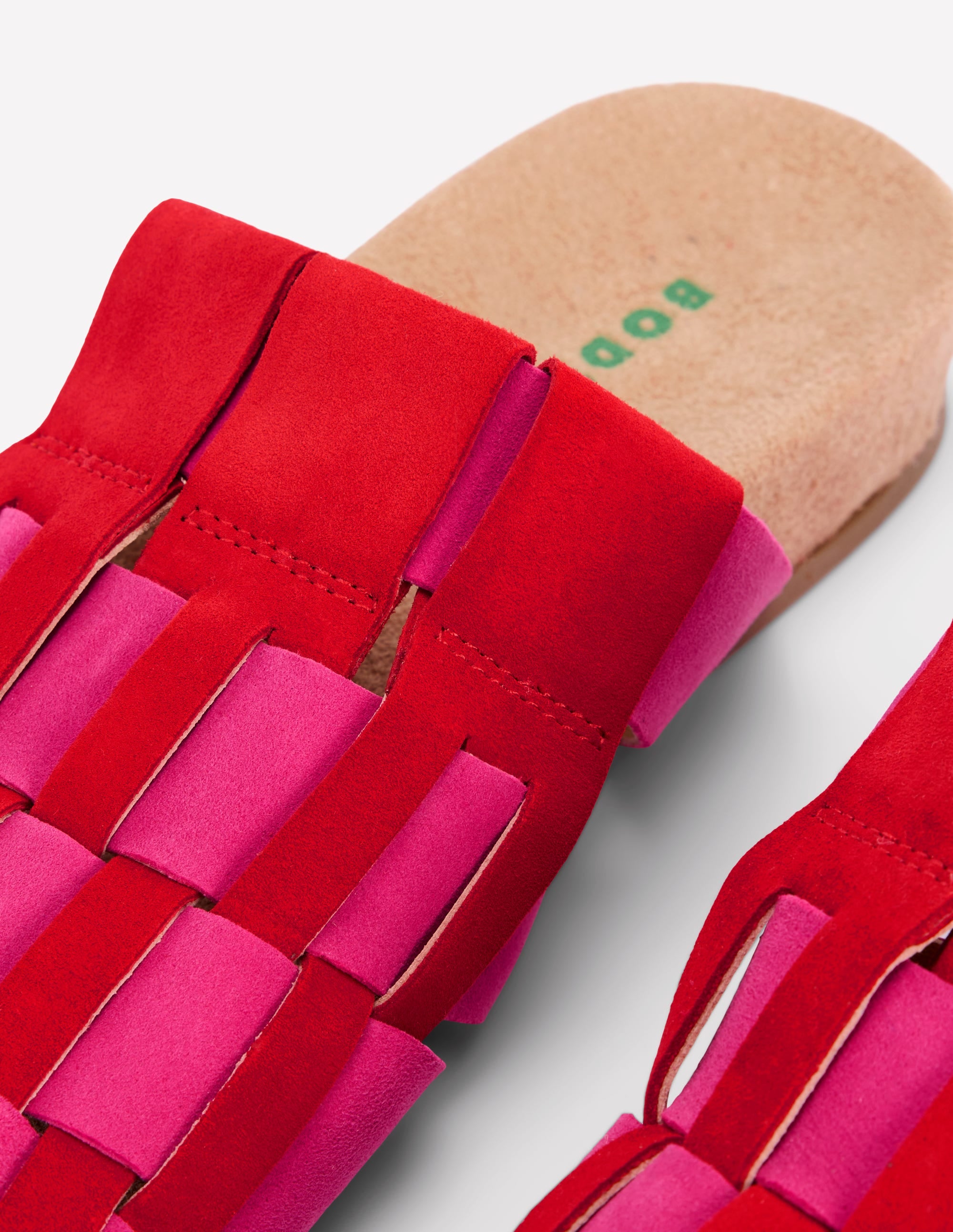 Loretta Riemen-Clogs-Pink/Rot - Image 4