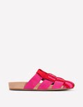 Loretta Riemen-Clogs-Pink/Rot
