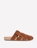 Loretta Riemen-Clogs-Hellbraun