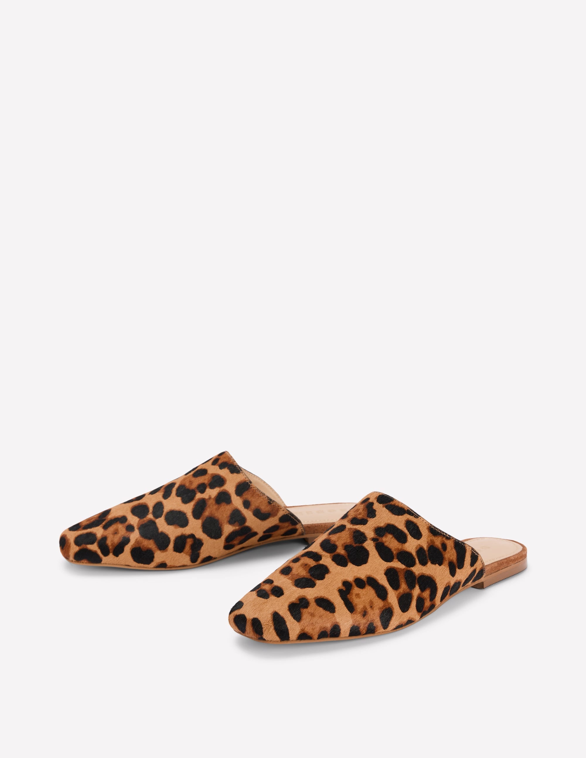 Mocassins façon mules-Klassisches Leopardenmuster Ponyhaar - Image 3