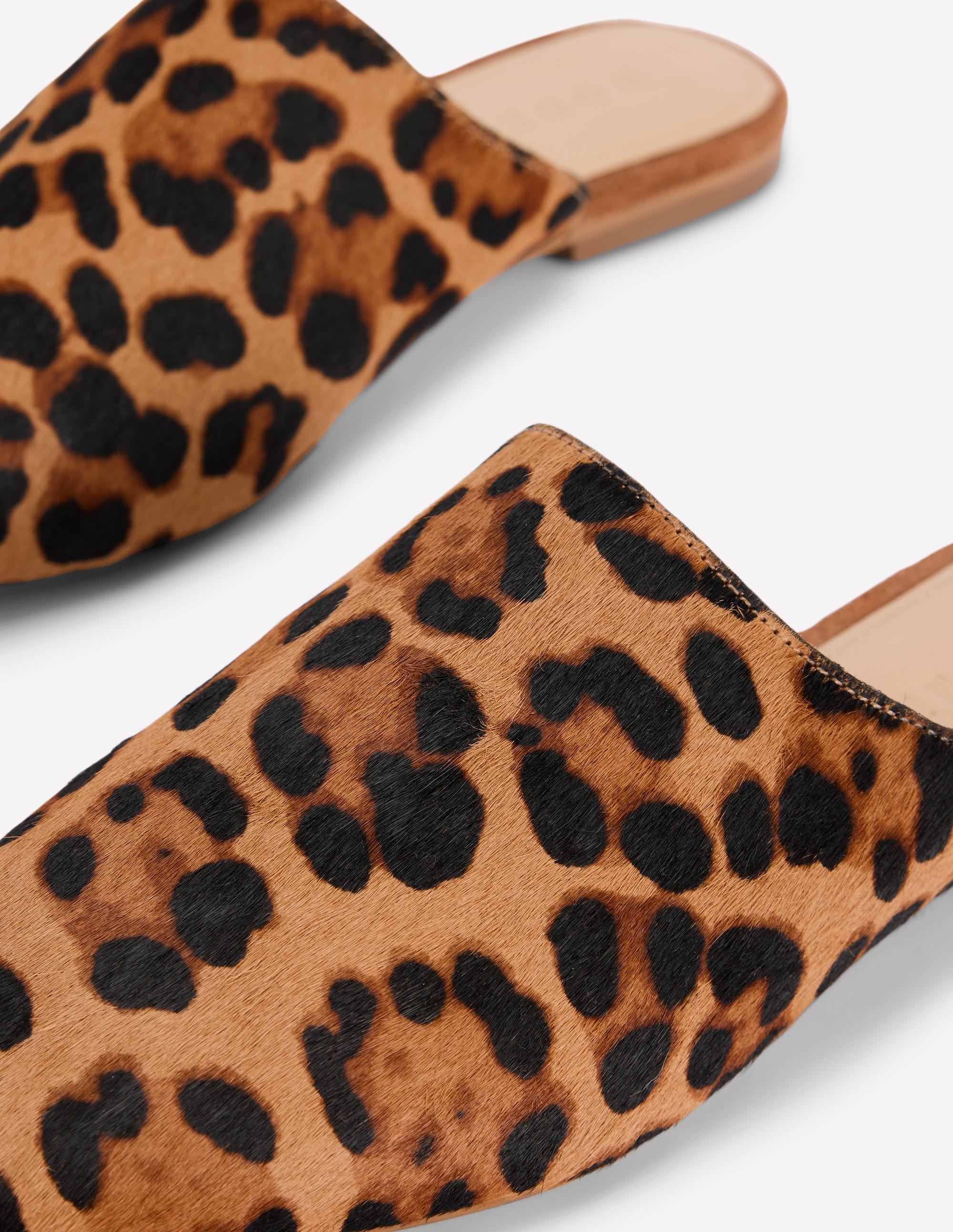 Mocassins façon mules-Klassisches Leopardenmuster Ponyhaar - Image 4