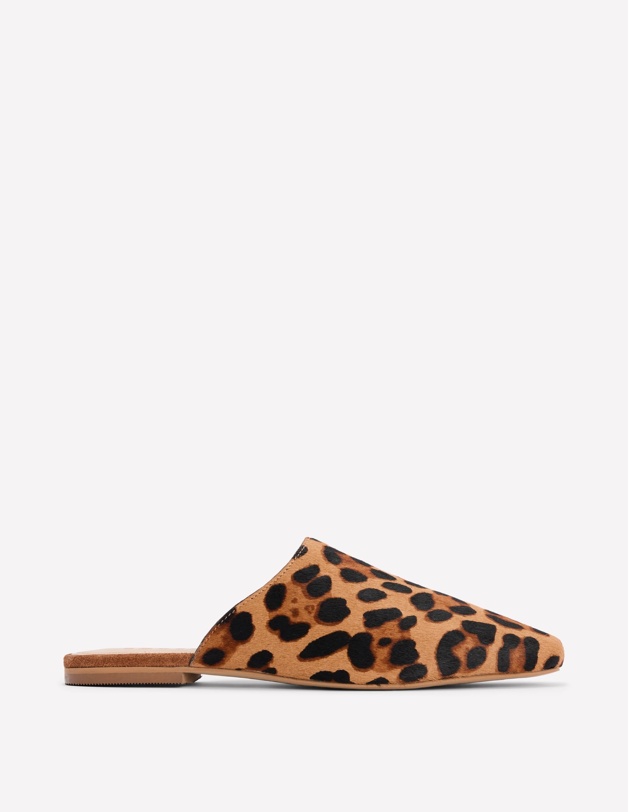 Mocassins façon mules-Klassisches Leopardenmuster Ponyhaar - Image 1